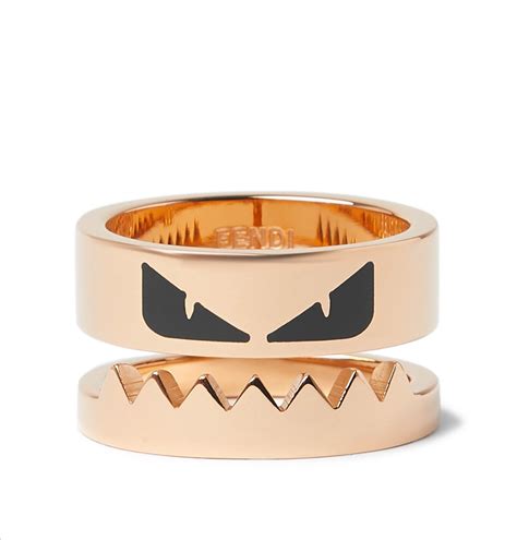 fendi mens gold ring|Fendi 18k gold ring.